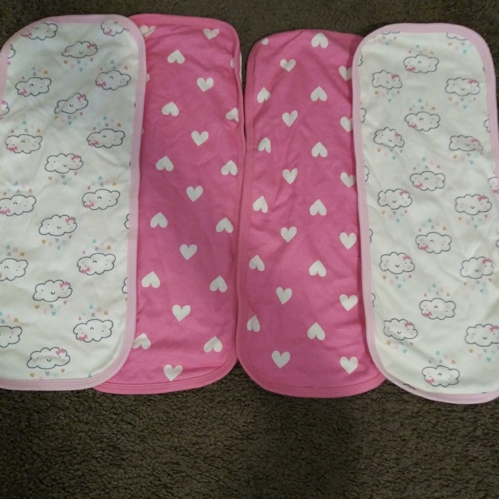4pk Gerber Burpcloths
